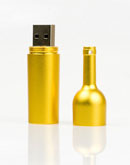 Wine Bottle shaped USB flash memory