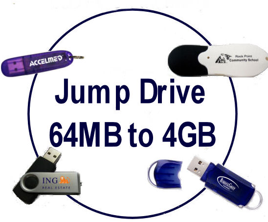 Custom jump drives imprinted and personalized with your logo