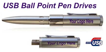 USB Ball Point Pen Drive, OEM, Custom, Logo
