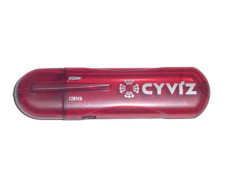 Memory Key sample with Cyviz corporate logo
