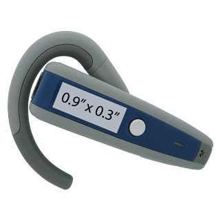 promotional bluetooth headset JDP 03 sample colors and logo dimensions